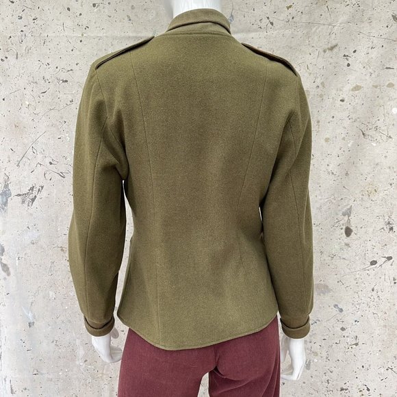 Vintage WW2 Women’s 1944 Wool Field Jacket Shawl Collar, Small/M - Picture 7 of 9